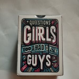 Questions Girls are Too Afraid to Ask Guys | Party Conversation Starter Game |